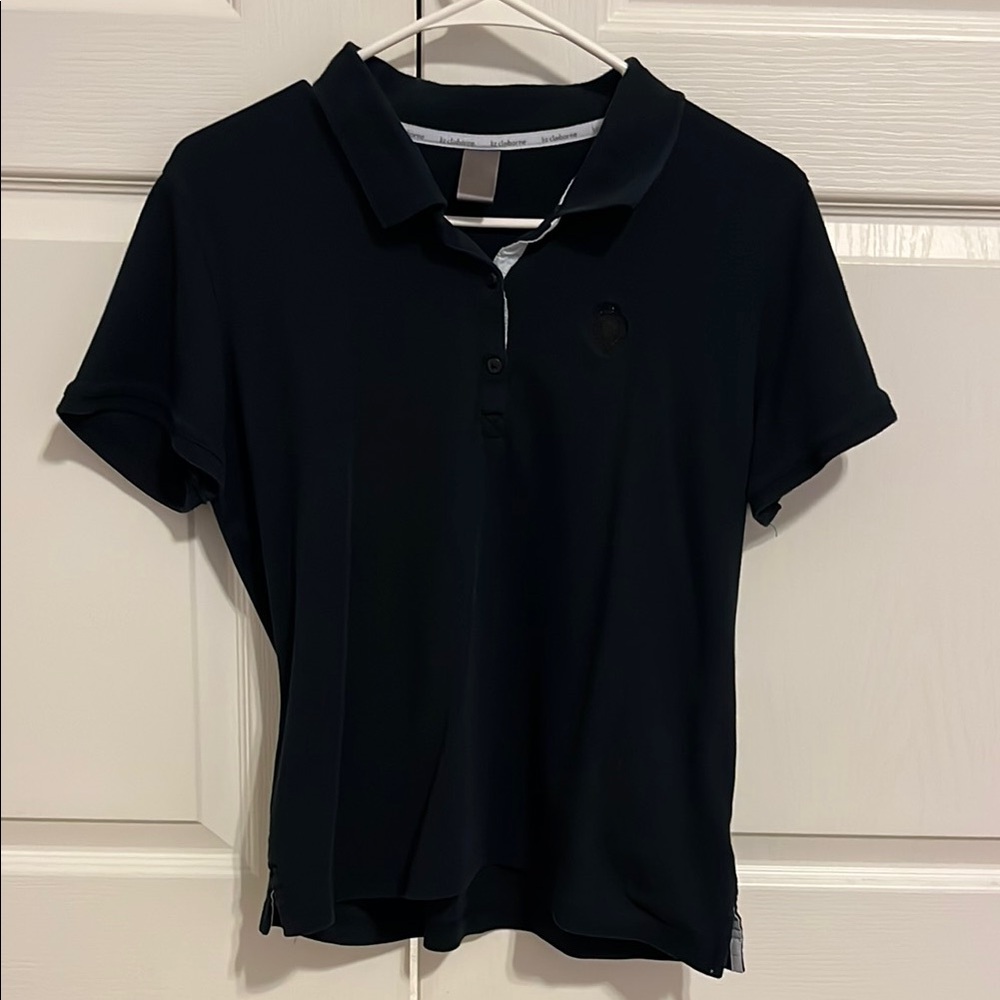 Liz Claiborne Black Polo Shirt
